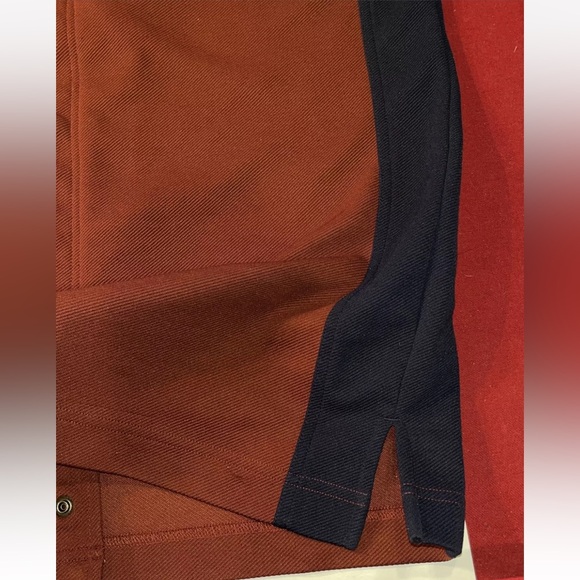 Nike retro brown blue 90s snap up Baseball JERSEY short sleeved Shirt,  men’s XL - Picture 7 of 11